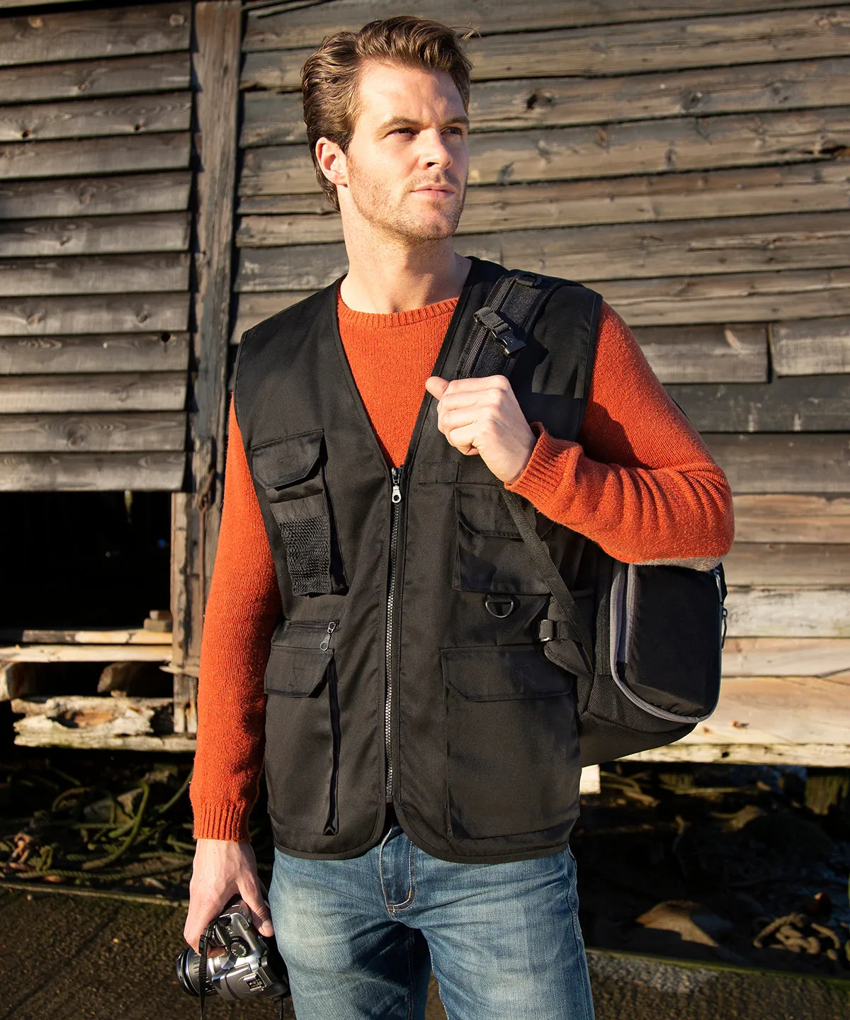 Adventure safari waistcoat | Black
