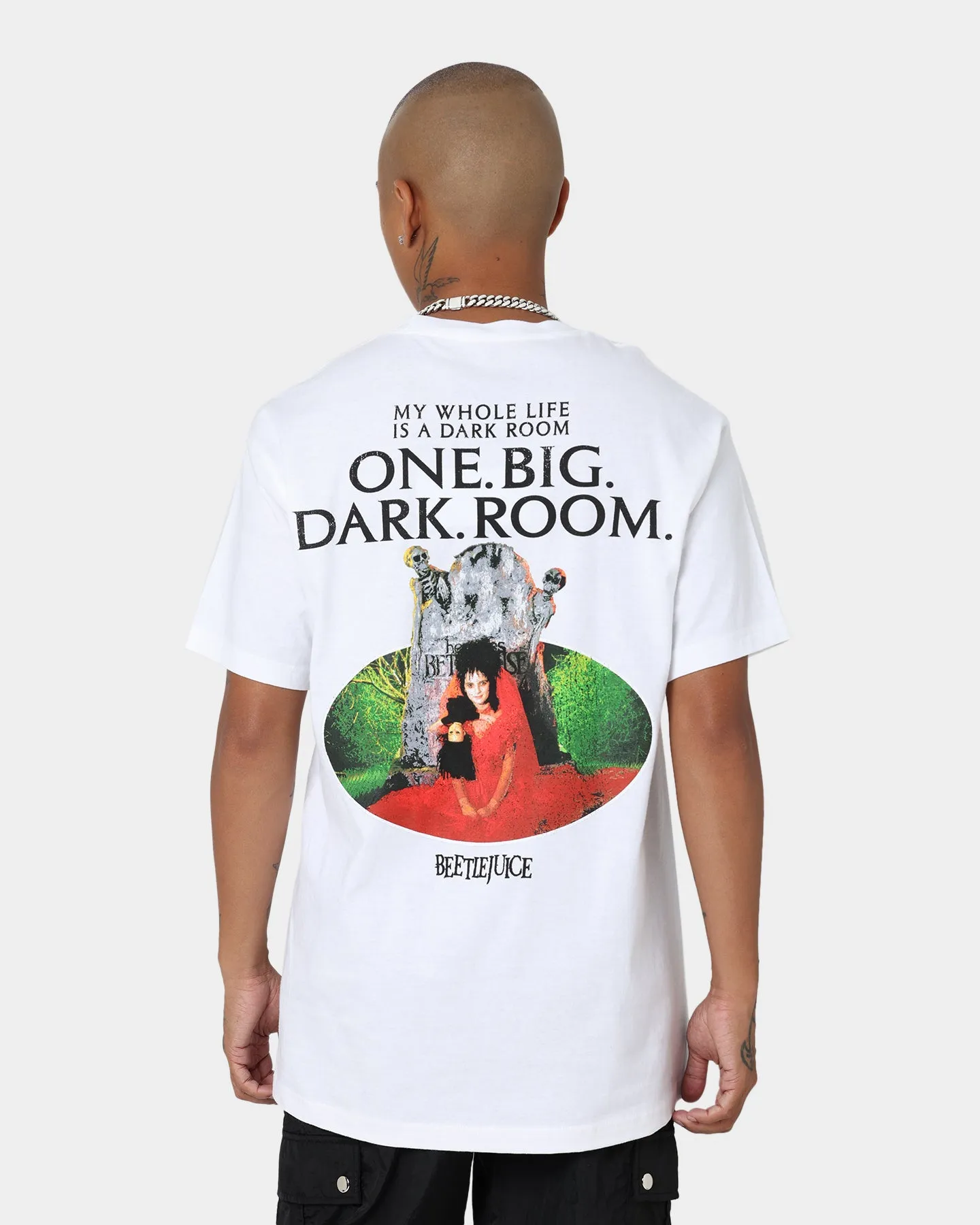 American Thrift X Beetlejuice Lydia T-Shirt White