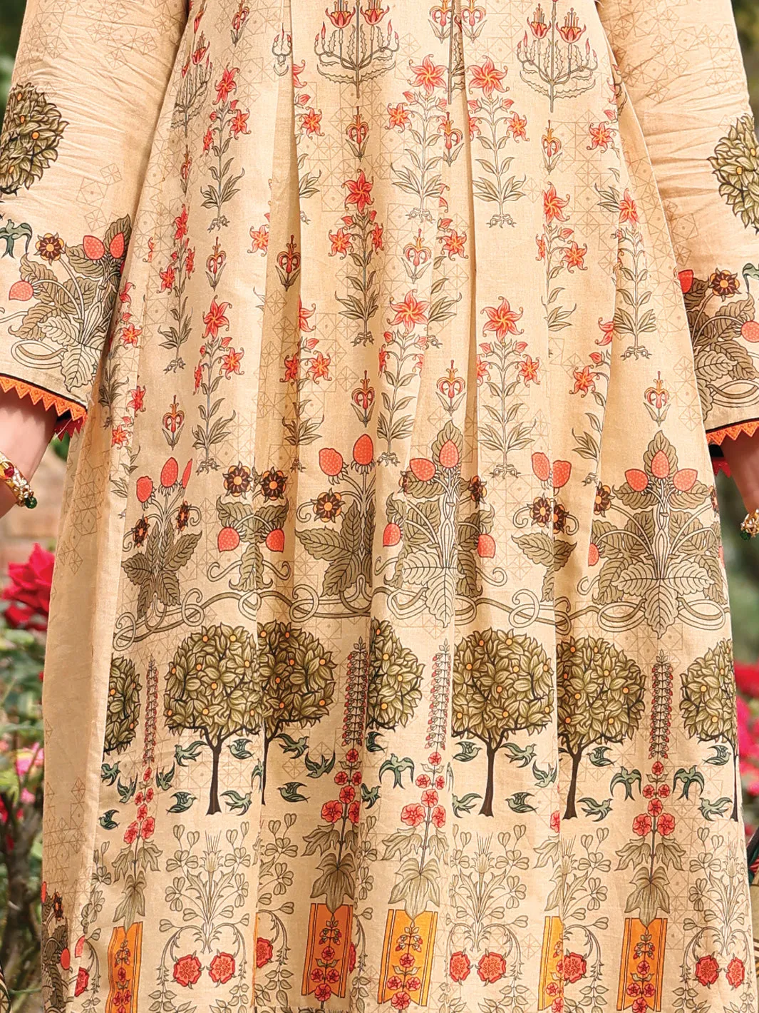 Beige Lawn 3 Piece Stitched - ALP-3PS-927