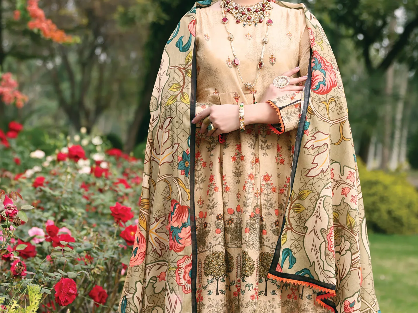 Beige Lawn 3 Piece Stitched - ALP-3PS-927