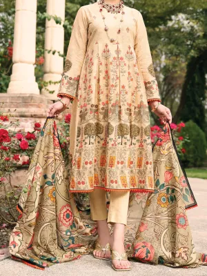 Beige Lawn 3 Piece Stitched - ALP-3PS-927