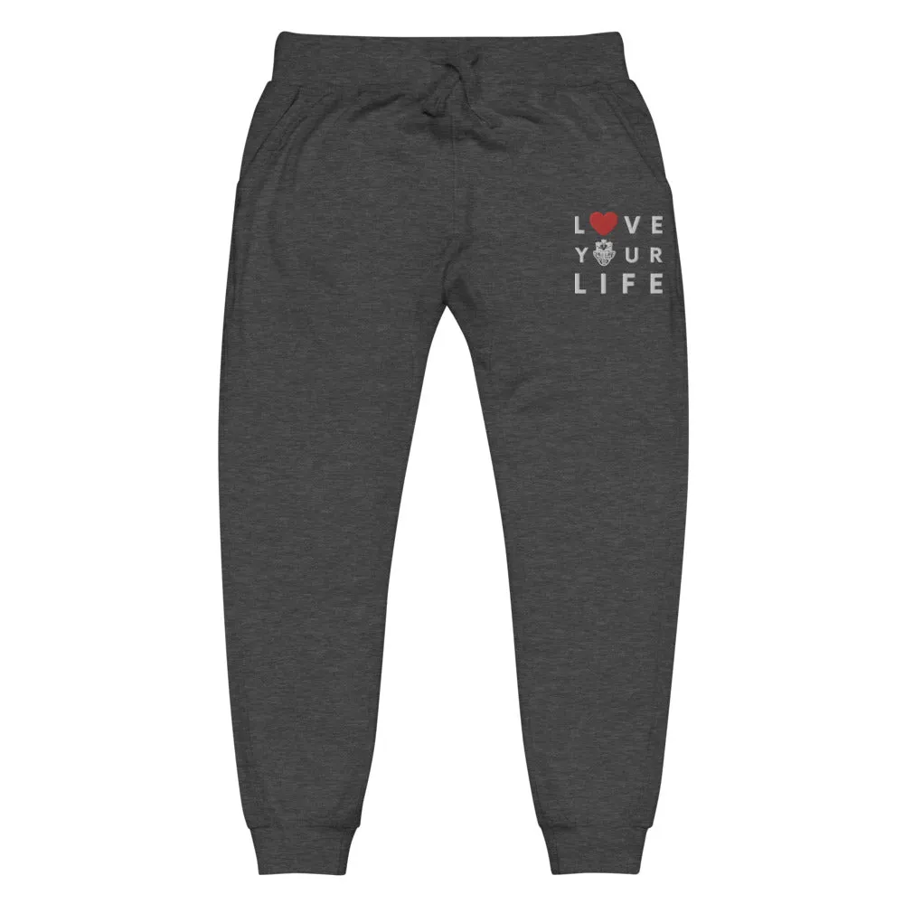 Caribbean Rich - Love Your Life Embroidered Unisex Premium Joggers