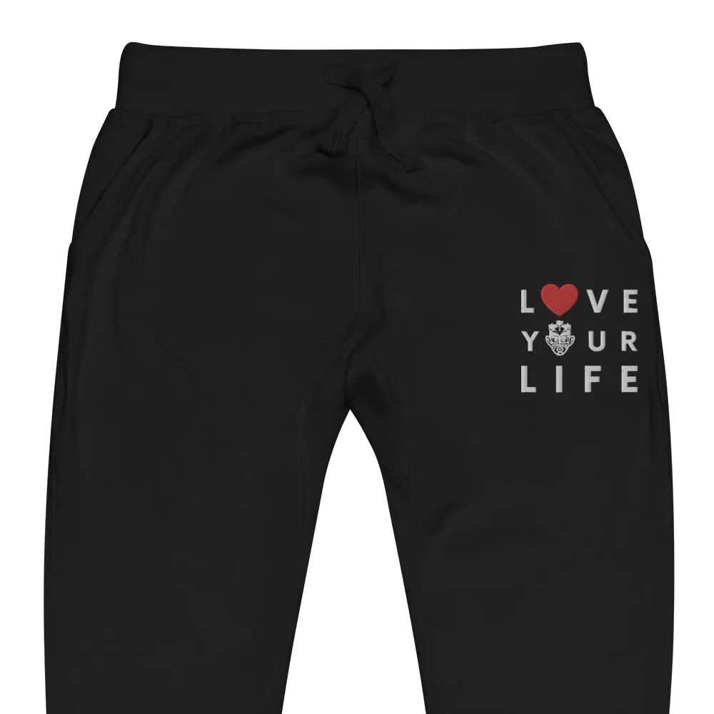 Caribbean Rich - Love Your Life Embroidered Unisex Premium Joggers