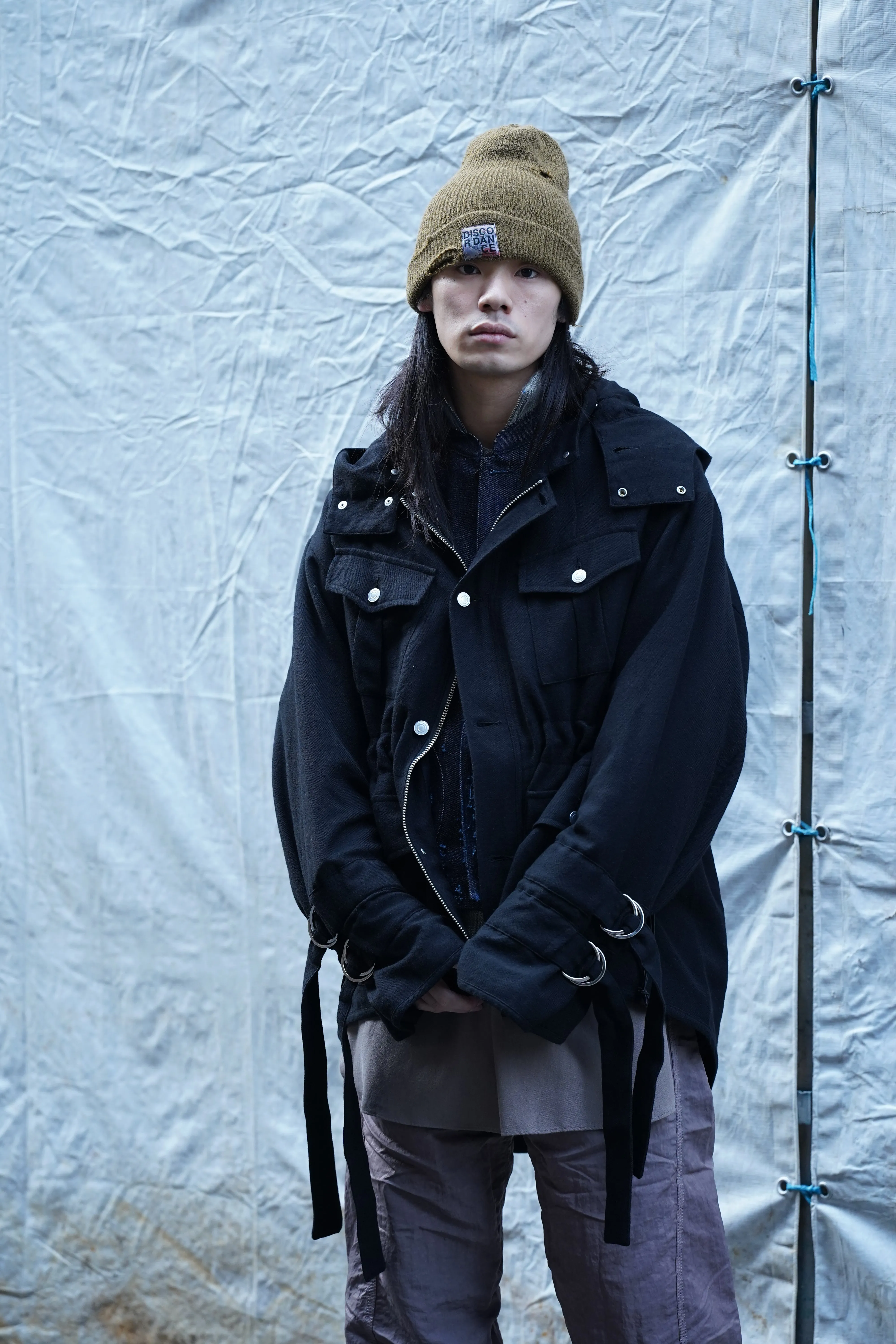 Children of the discordance CIGARETTE HOTEL KNIT CAP (BROWN)