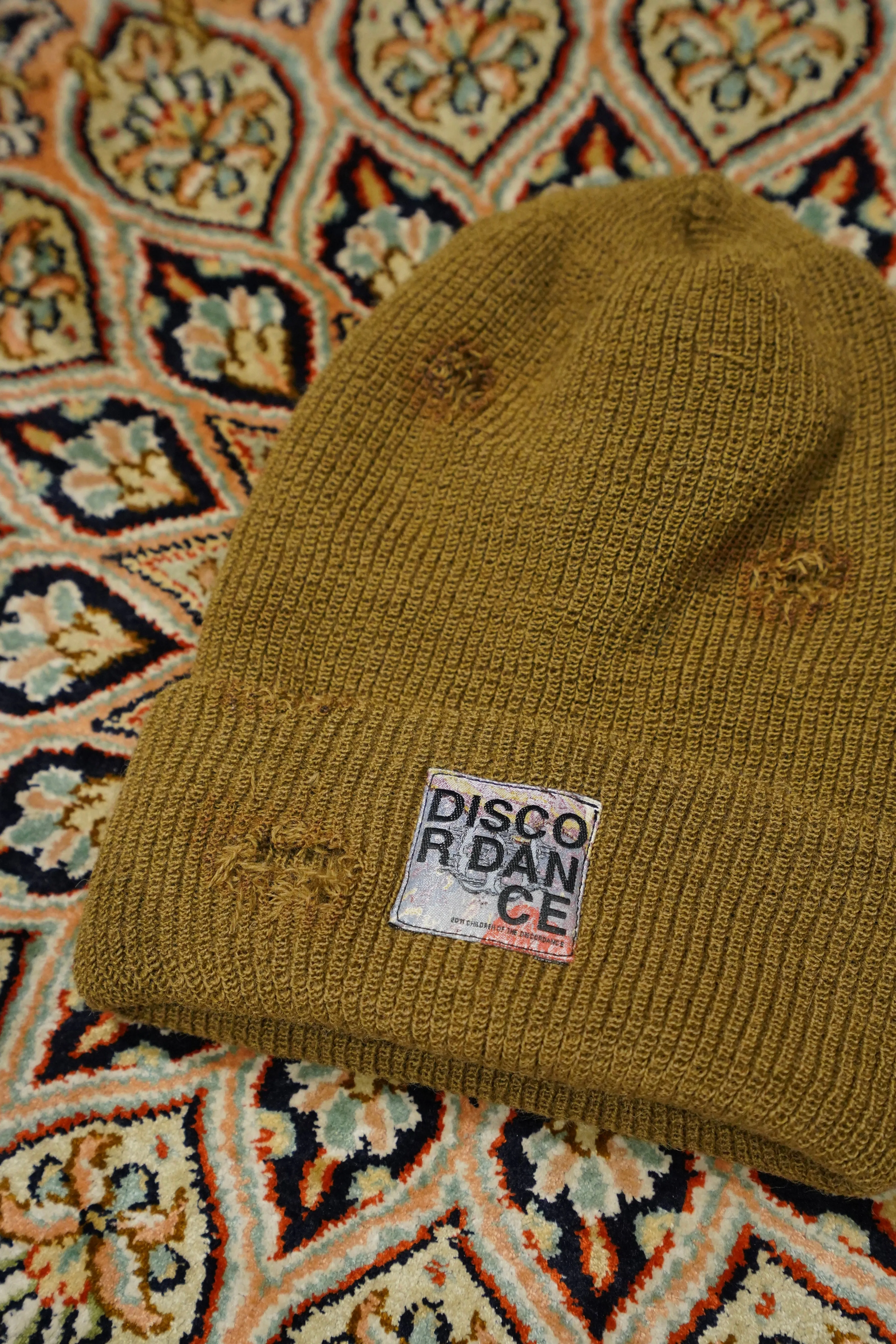 Children of the discordance CIGARETTE HOTEL KNIT CAP (BROWN)