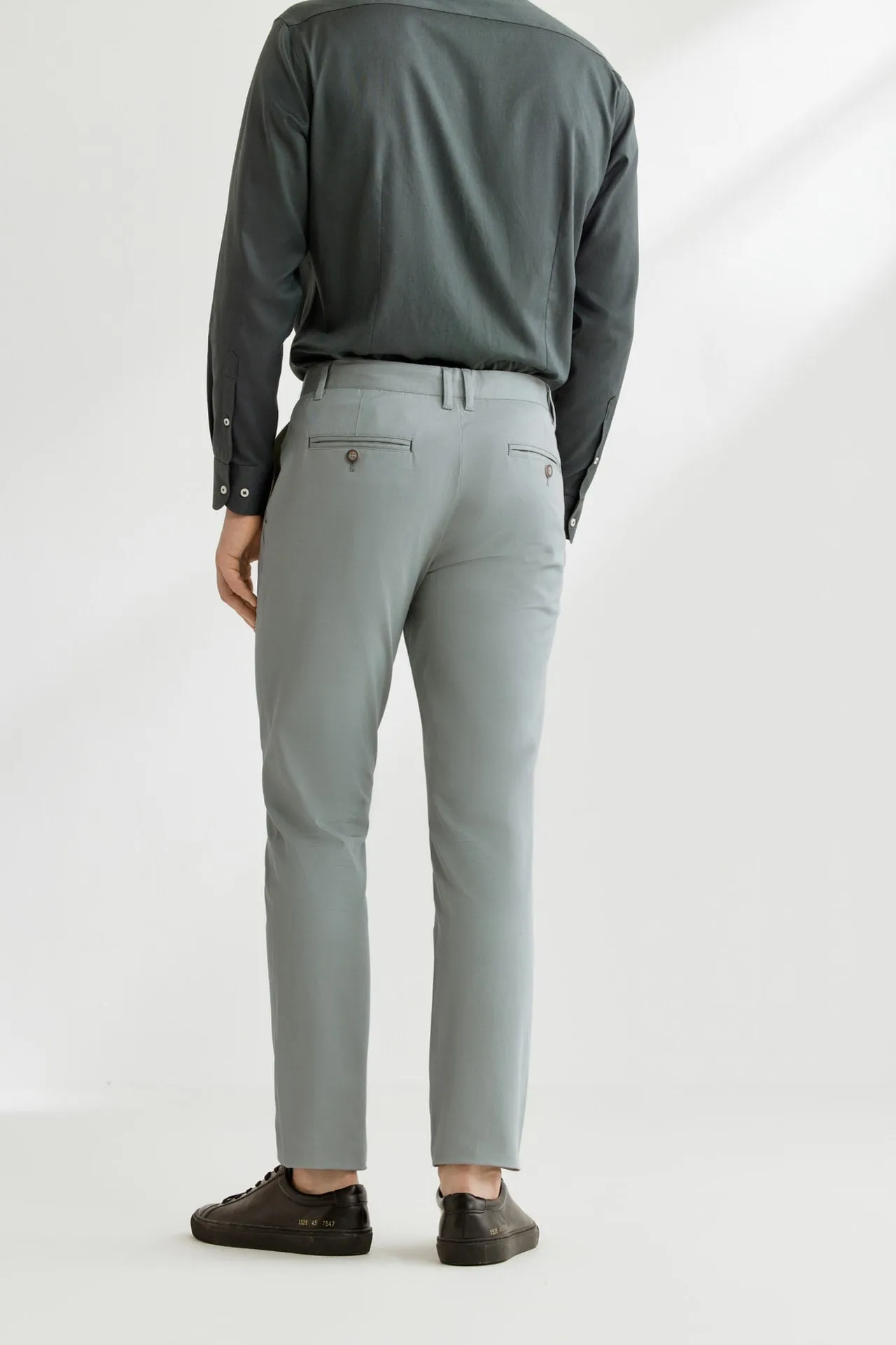 Cotton Multi-Way Stretch Casual Pants in Extra Slim Fit