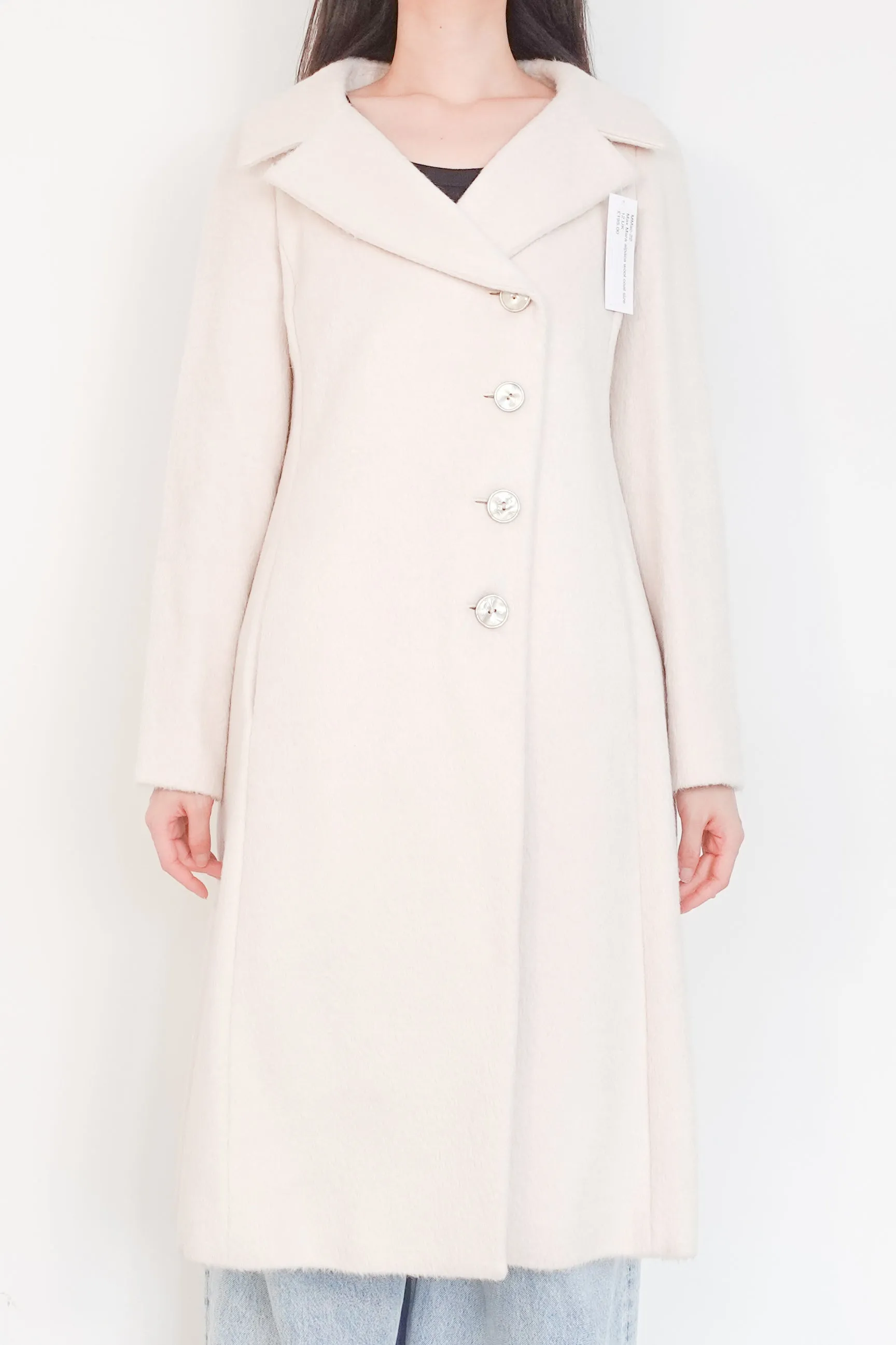 Cream wool coat RRP £650