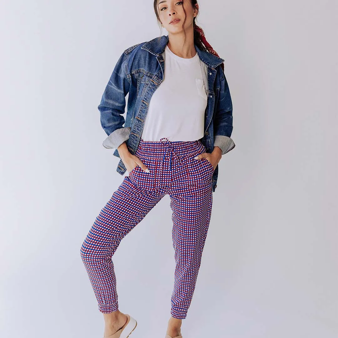 Destination Joggers, Red White and Blue