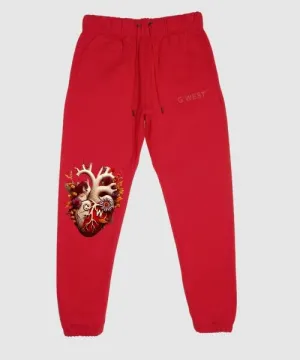 G West Mens Flower Heart Jogger : Gwplfjo7001 - 4 Colors