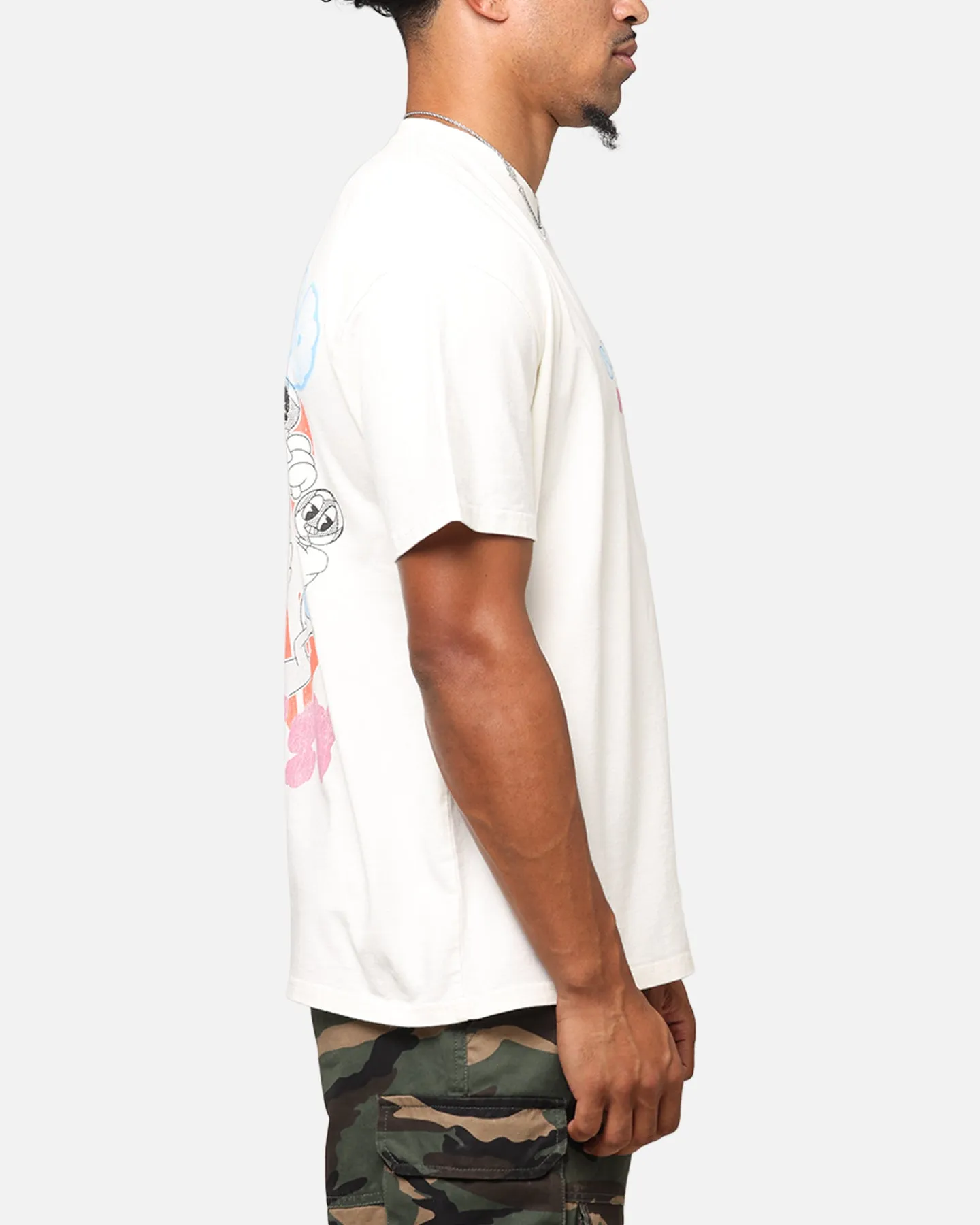 Goat Crew Disney's Daisy Duck & Donald Duck Heavyweight T-Shirt Off White