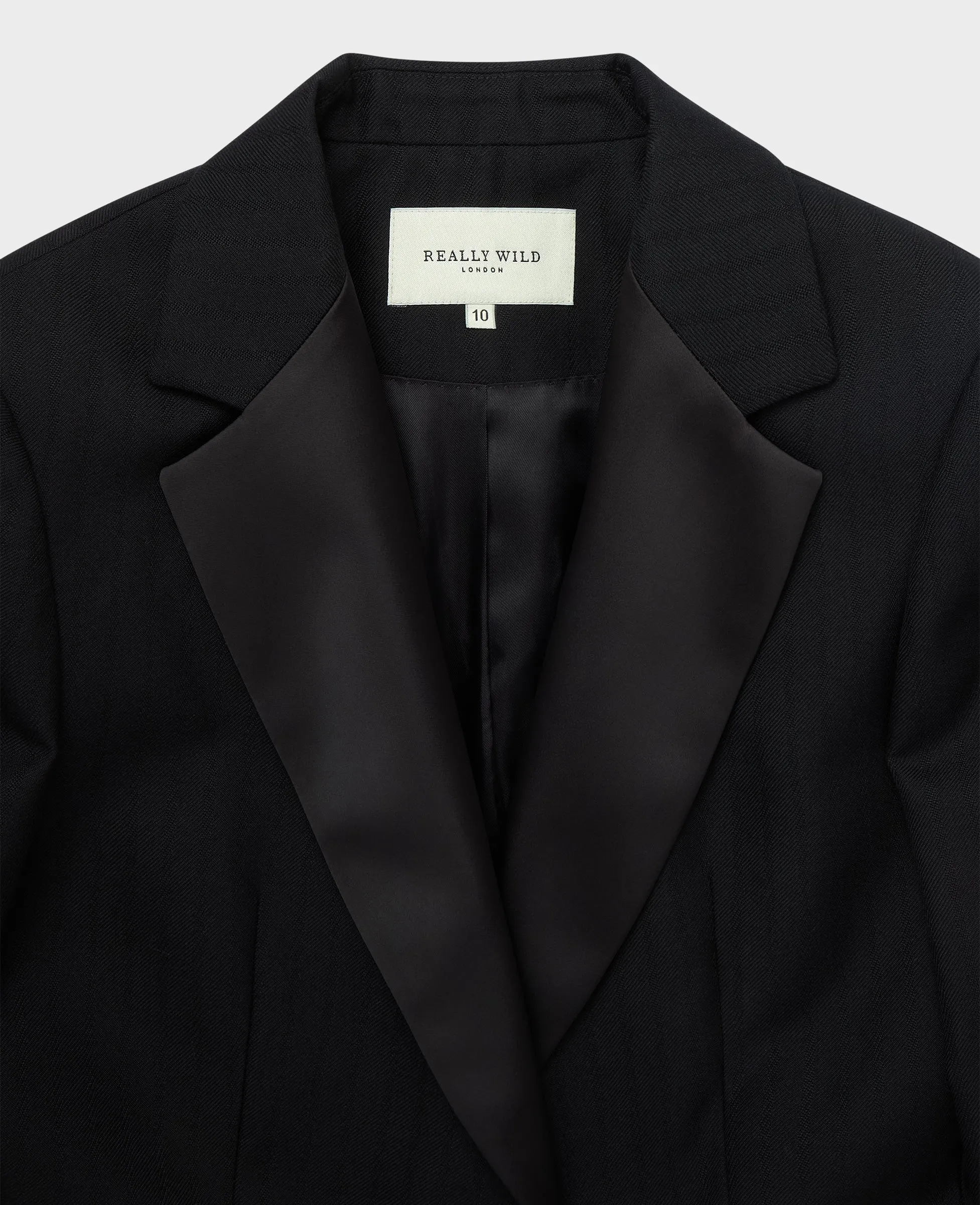 Jessica Satin Lapel Jacket