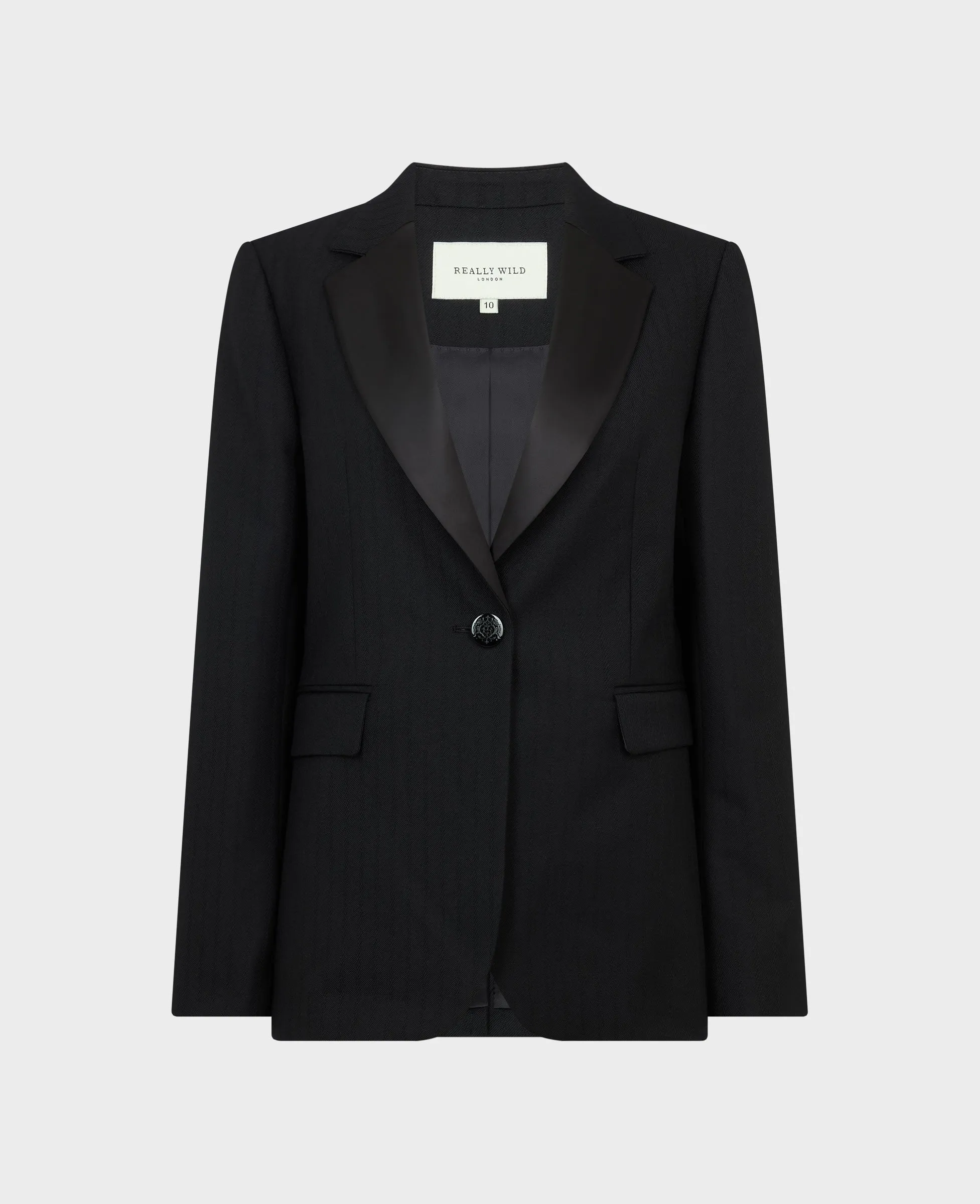 Jessica Satin Lapel Jacket