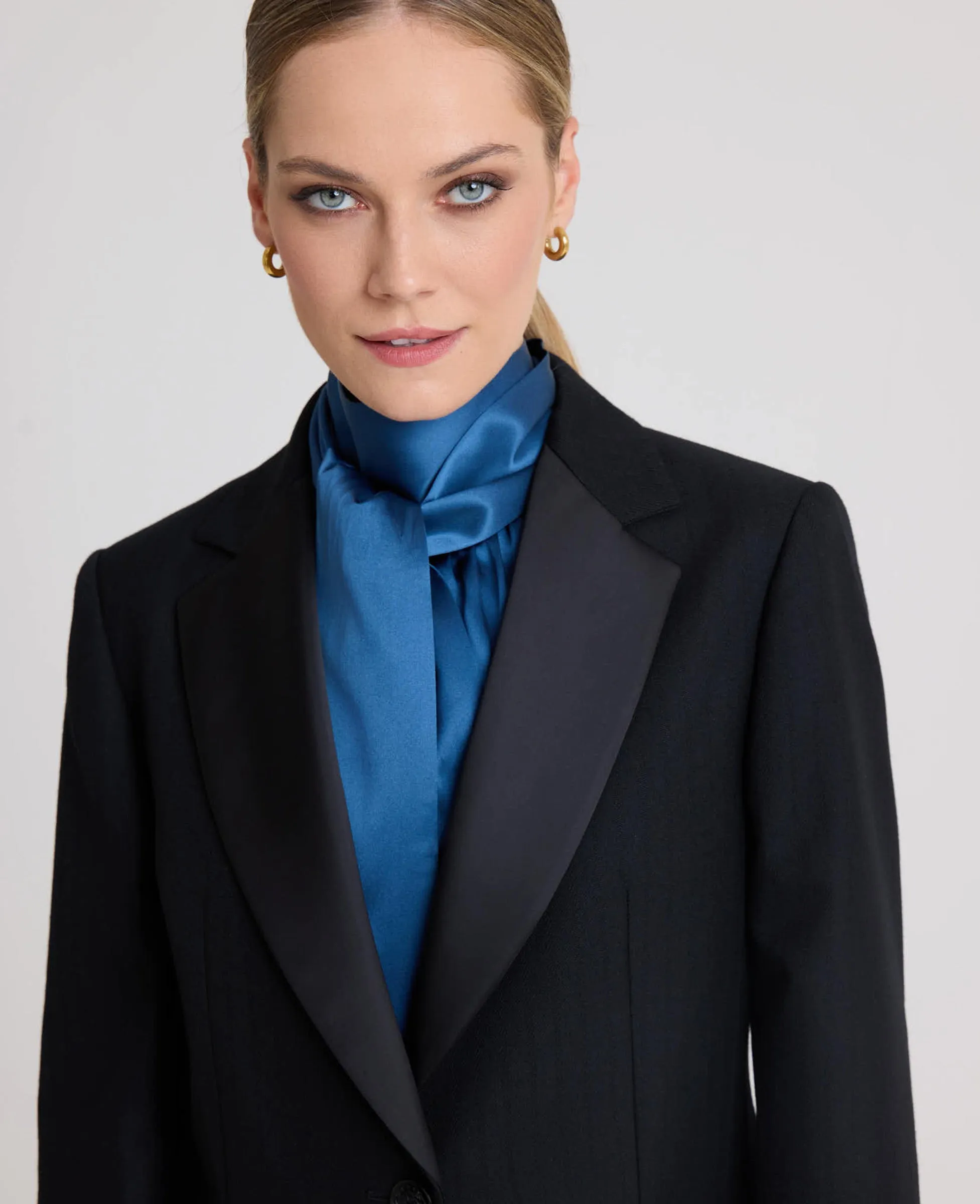 Jessica Satin Lapel Jacket
