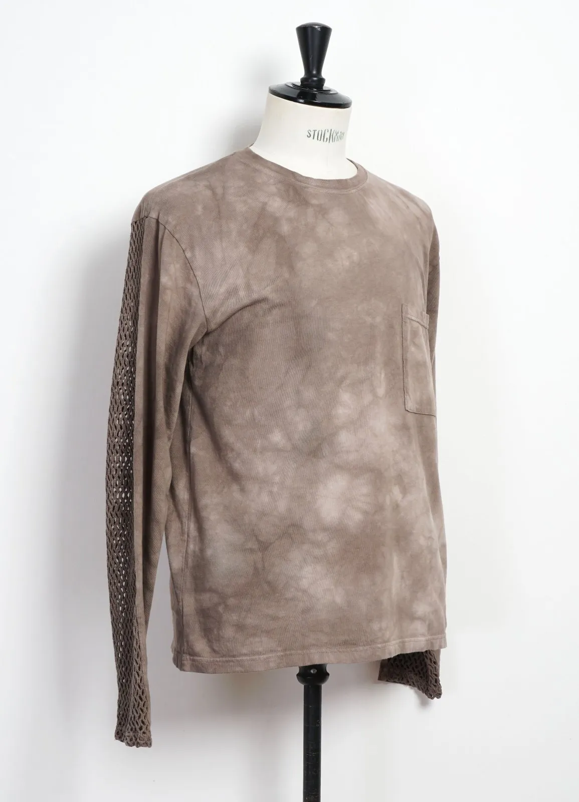 KATABIRA | Mesh Long Sleeve Tee | Grey