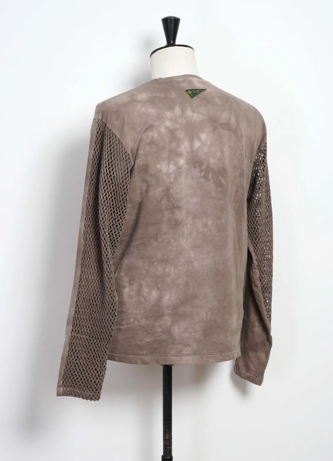 KATABIRA | Mesh Long Sleeve Tee | Grey