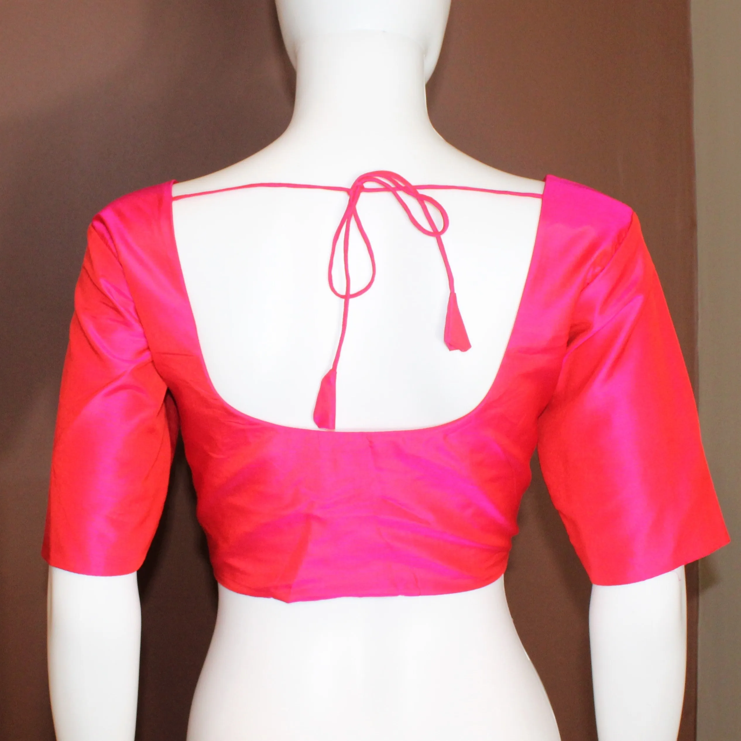 Maharani's Pure Banarasi Silk Saree - Bridal Red (with Stitched Blouse and Petticoat)