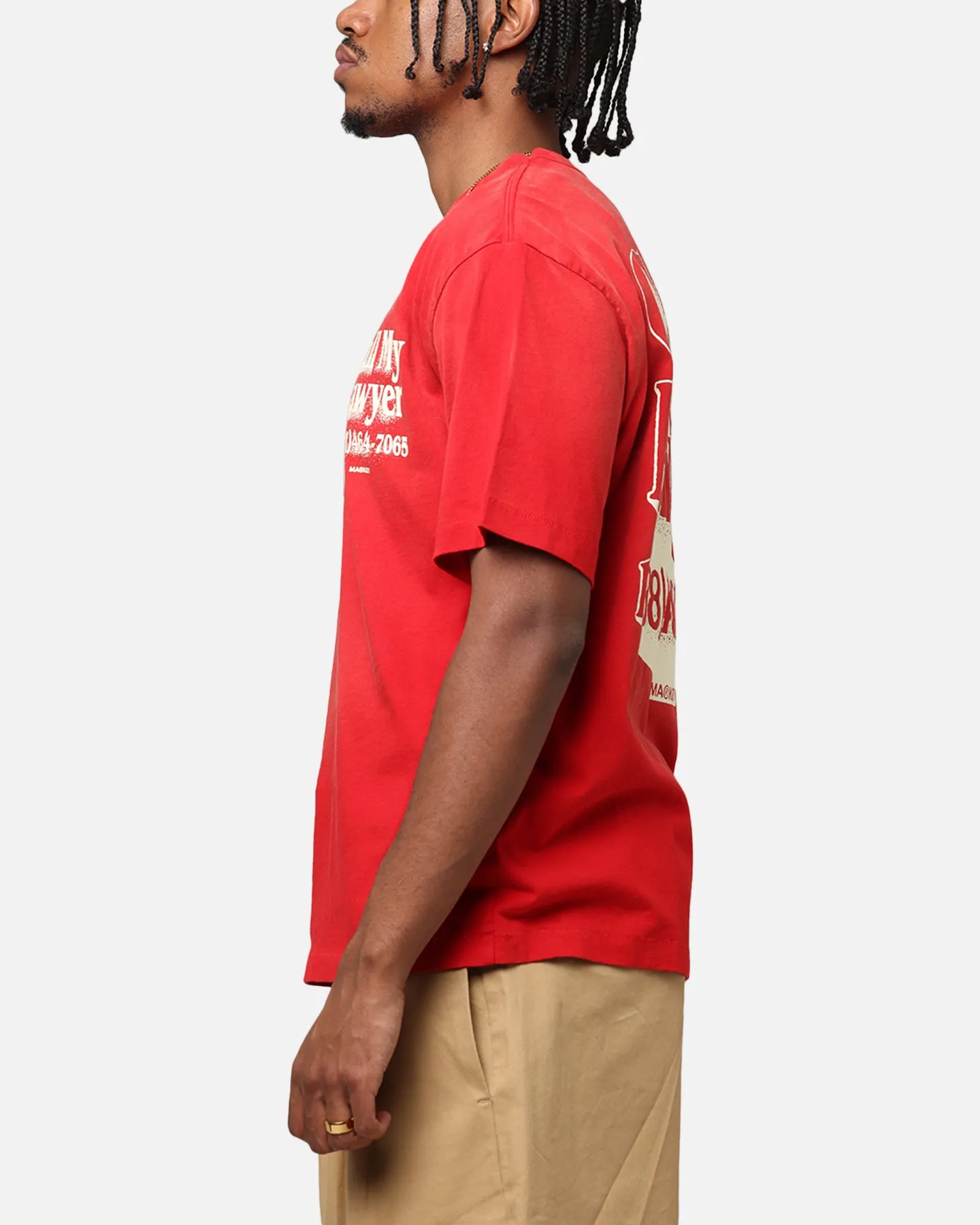 Market Call My Lawyer 3D T-Shirt Red