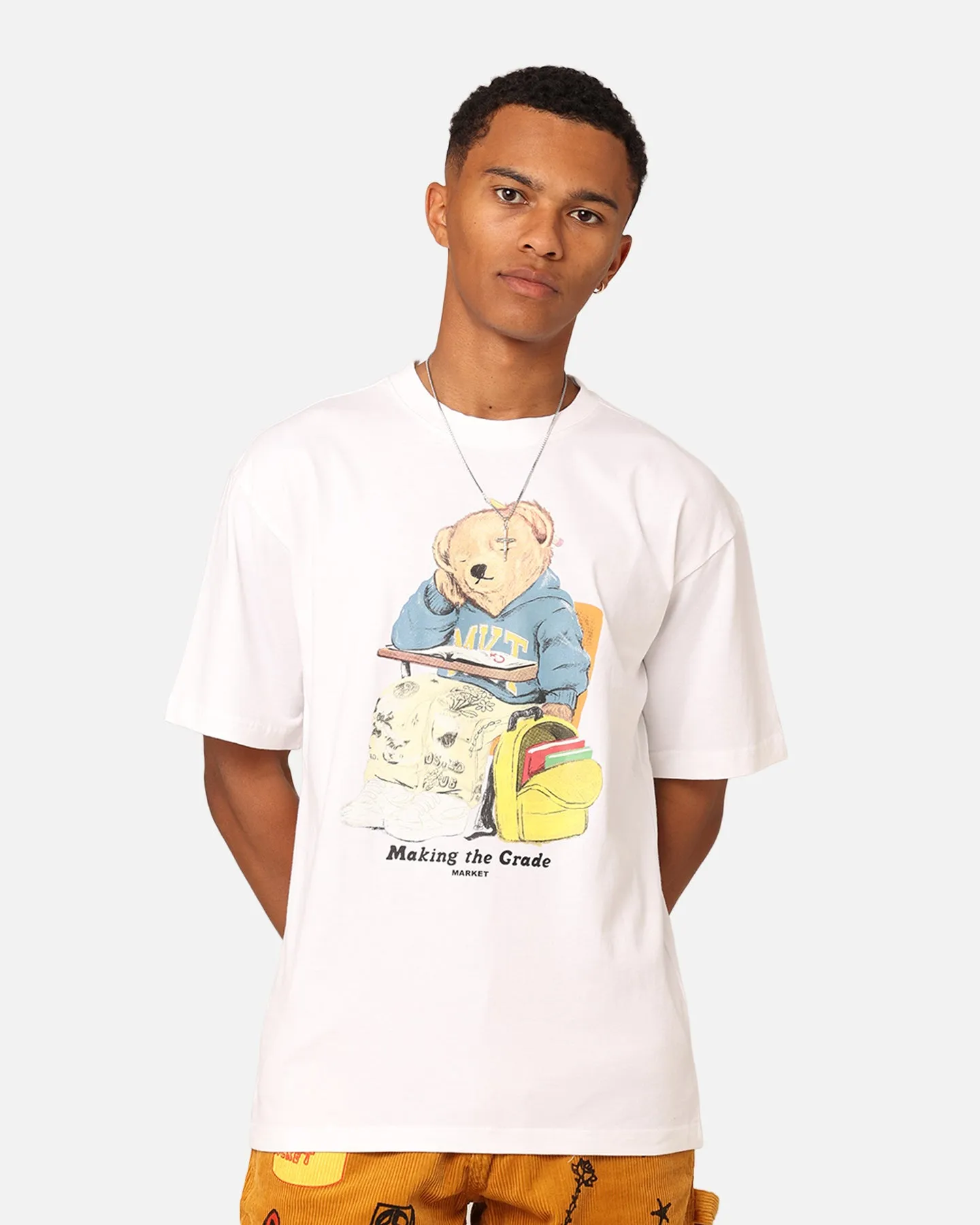 Market Making The Grade Bear T-Shirt White