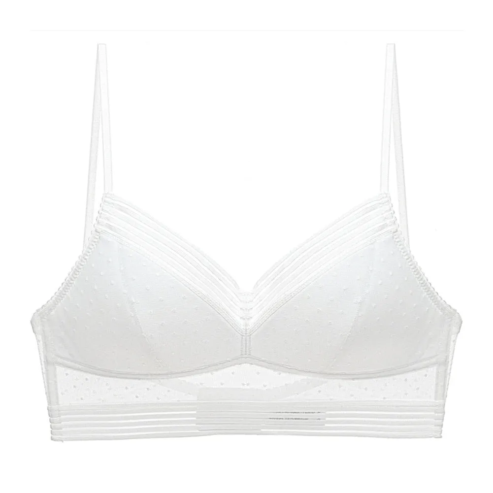 Newly Ladies Bras Underwear Women Low Back Comfortable Lifting Bra Lace Ultra Thin Ladies Women Bras Soutien Gorge Femme