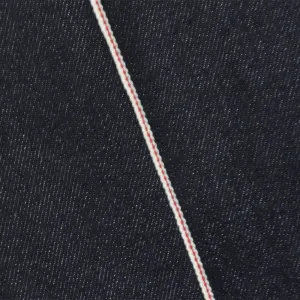 Night Navy Blue-White Red 10 oz. Cotton Japanese Selvedge Denim Fabric