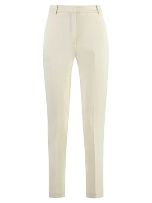 Pantaloni Bello Cigarette-Fit Punto Stoffa