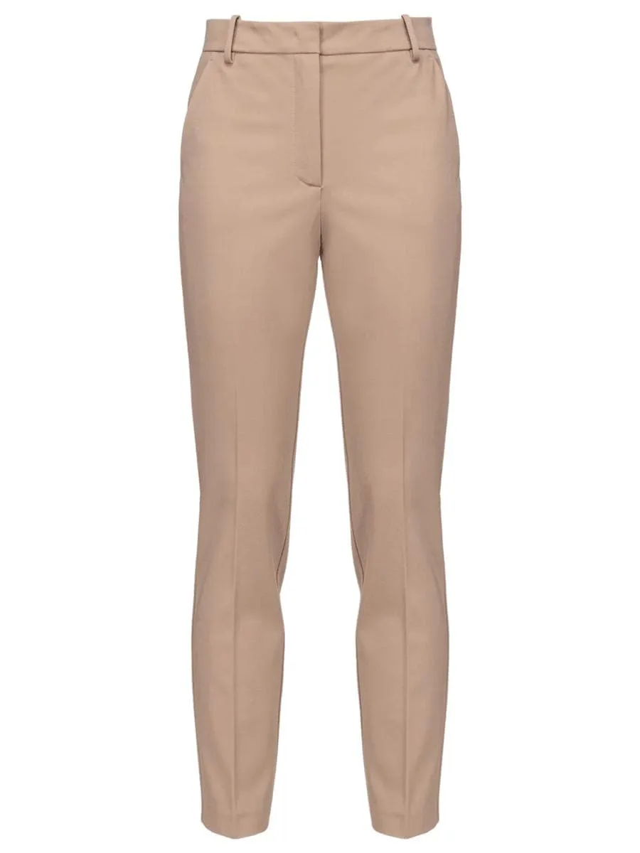 Pantaloni cigarette-fit punto stoffa