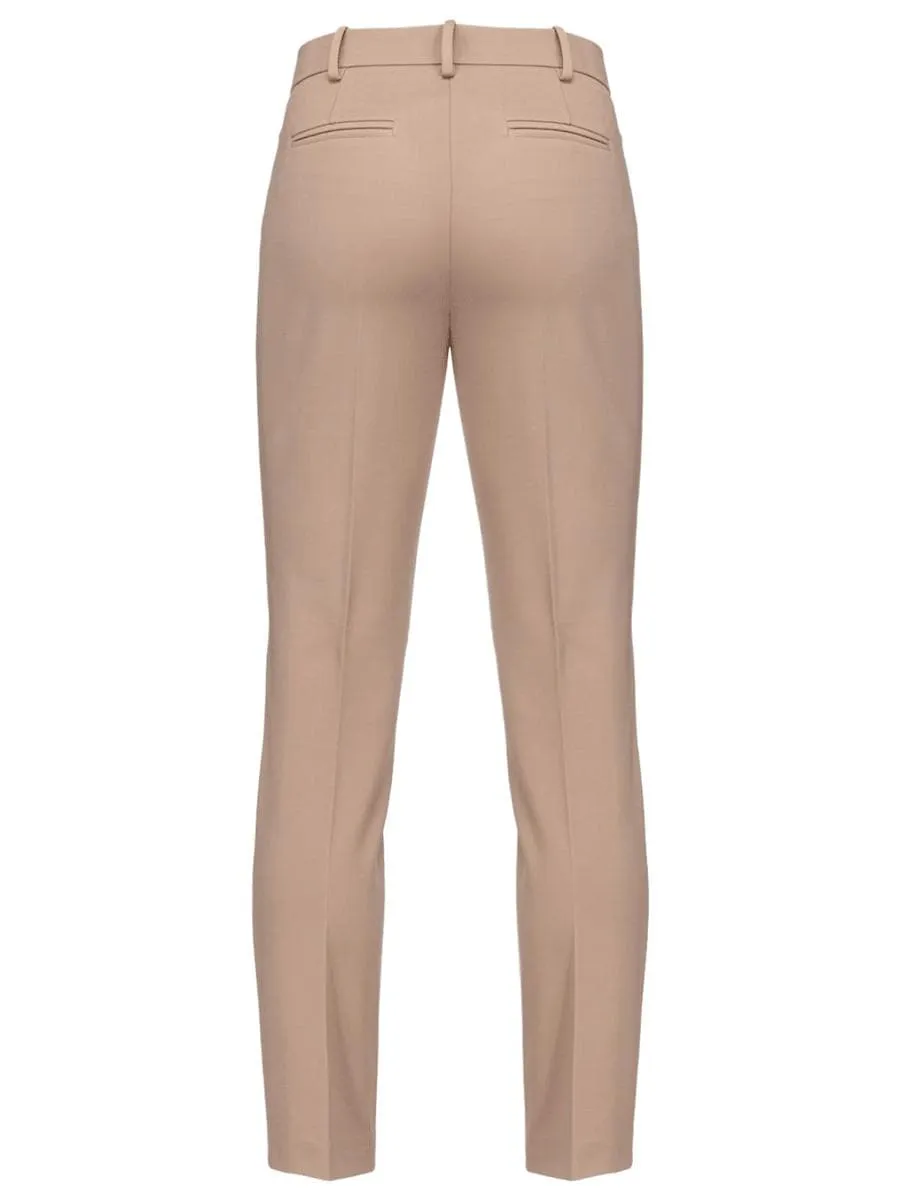 Pantaloni cigarette-fit punto stoffa