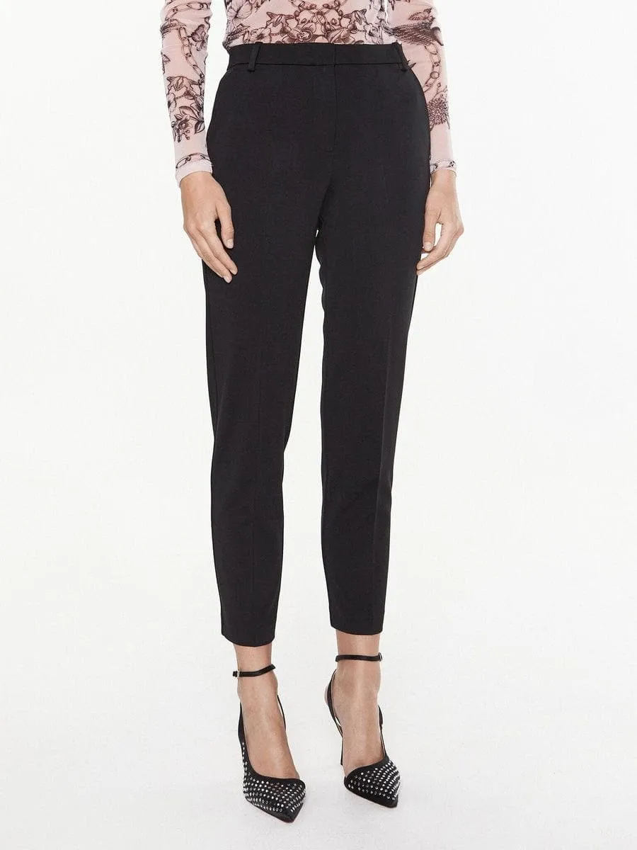 Pantaloni cigarette-fit punto stoffa