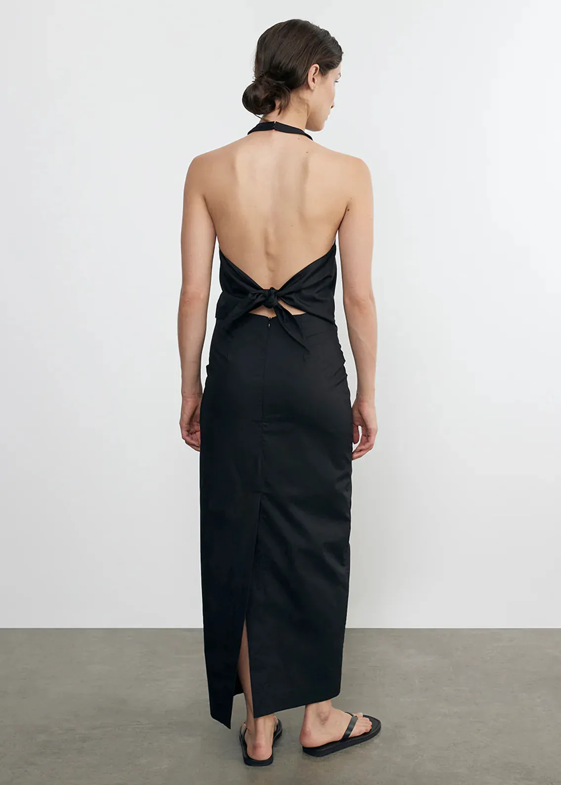 Poplin Halter Dress