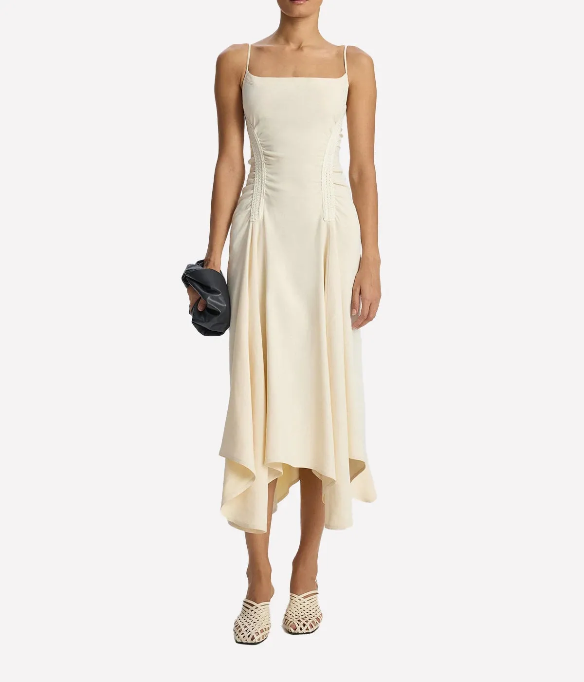 Silvia Dress in Bone