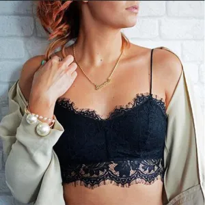 Sleeveless Lace Bra