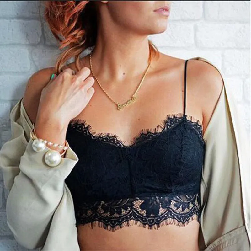 Sleeveless Lace Bra
