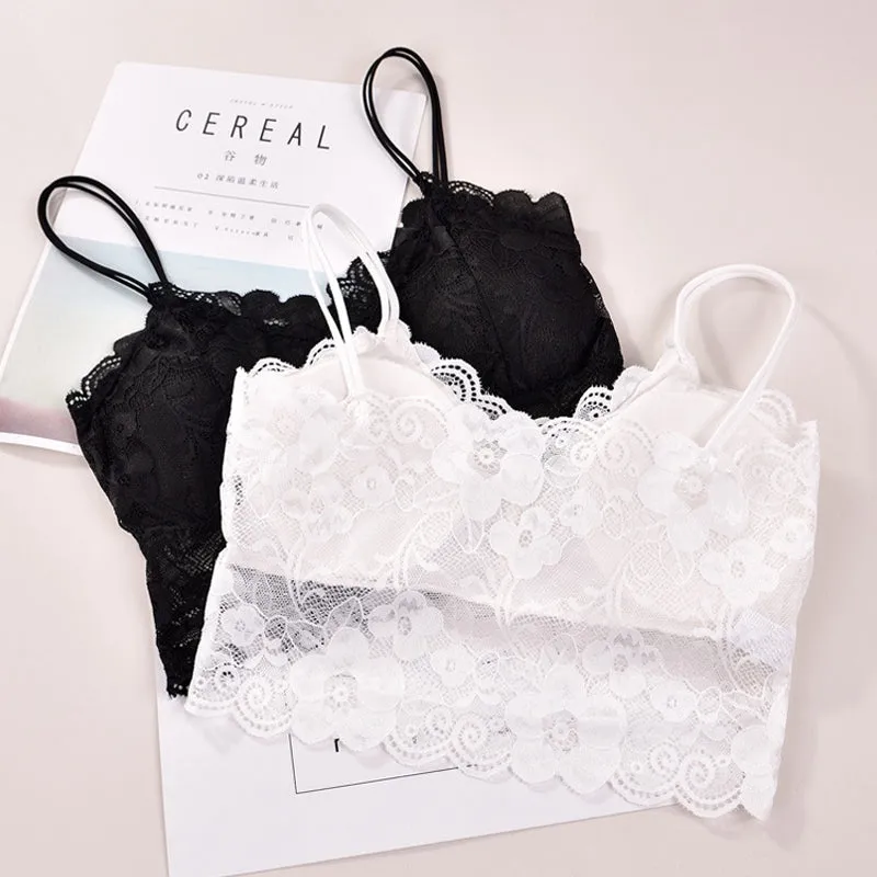 Sleeveless Lace Bra