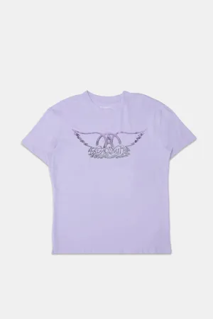 Womens Aerosmith Gel Boyfriend Tee